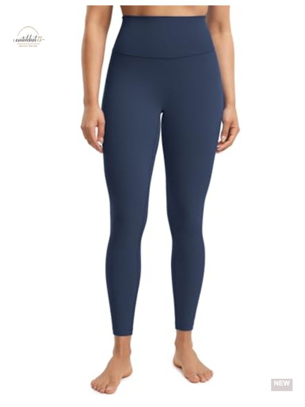 Creamluxe No Front Seam Yoga Leggings High Rise 25" Inseam Buttery Soft